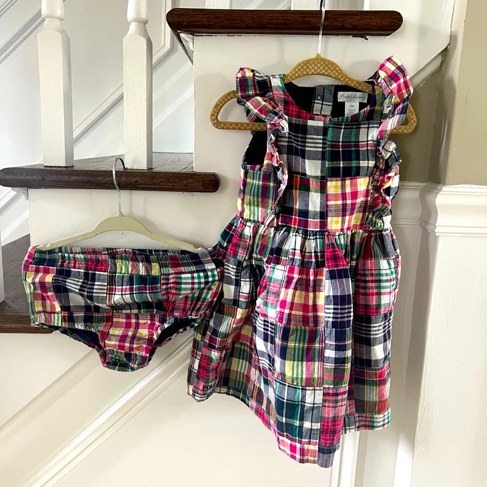 Madras plaid Ralph Lauren Dress with bloomers